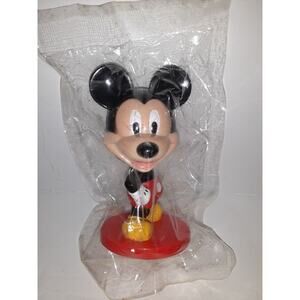 Vintage Mickey Mouse‎ Bobble Head Plastic Toy In Original Package Kellog Co.